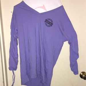 🚫SOLD🚫VS PINK purple oversized shirt